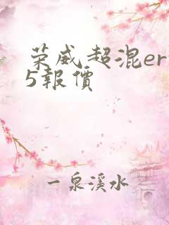 荣威超混erx5报价