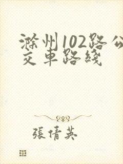 滁州102路公交车路线