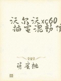 沃尔沃xc60 插电混动价格是多少钱