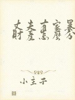 丈夫有家暴离婚财产怎么分
