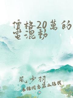 价格20万的油电混动