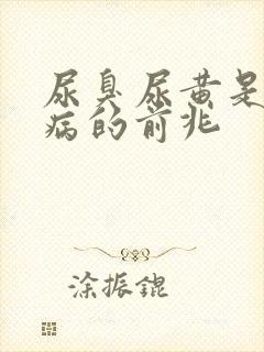 尿臭尿黄是什么病的前兆