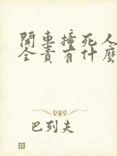 开车撞死人司机全责有什么后果