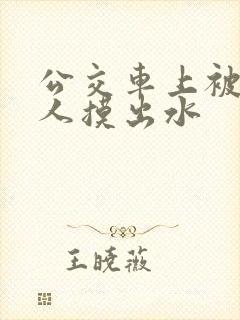 公交车上被陌生人摸出水