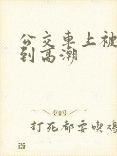 公交车上被人摸到高潮