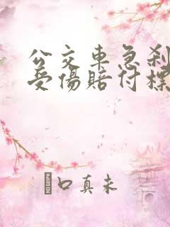 公交车急刹乘客受伤赔付标准