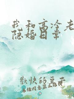 我和高冷老公的隐婚日常