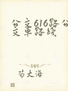 公交616路公交车路线