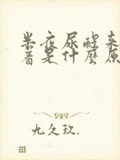 半夜尿醒来睡不着是什么原因导致的