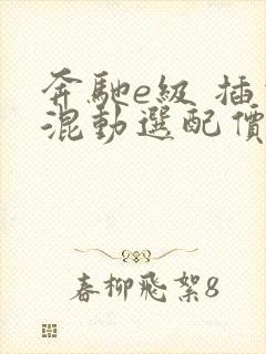 奔驰e级 插电混动选配价格