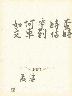 如何实时查询公交车到站时间