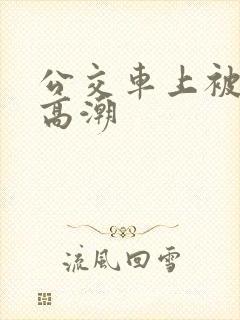 公交车上被弄的高潮