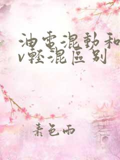油电混动和48v轻混区别
