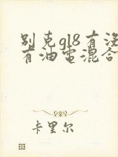 别克gl8有没有油电混合车