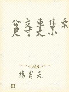 公交车售票员按尺寸大小