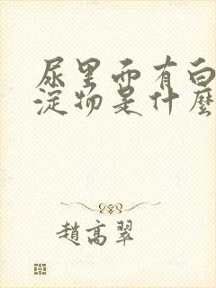 尿里面有白色沉淀物是什么原因