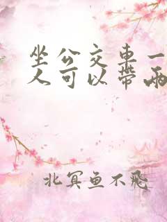 坐公交车一个大人可以带两个小孩吗