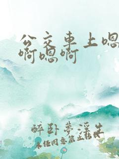 公交车上嗯啊嗯啊嗯啊