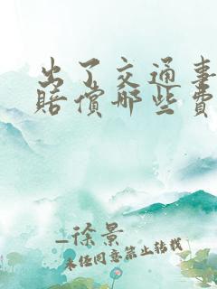 出了交通事故要赔偿哪些费用