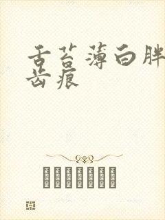 舌苔薄白胖大有齿痕