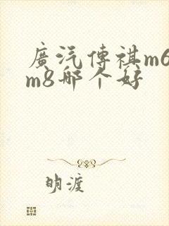 广汽传祺m6和m8哪个好