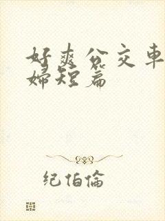 好爽公交车上少妇短篇