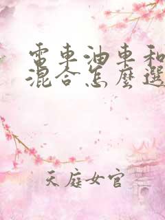 电车油车和油电混合怎么选