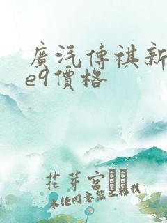广汽传祺新能源e9价格