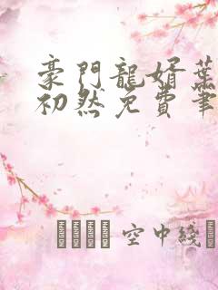 豪门龙婿叶辰萧初然免费笔趣阁阅读