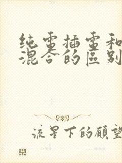 纯电插电和油电混合的区别