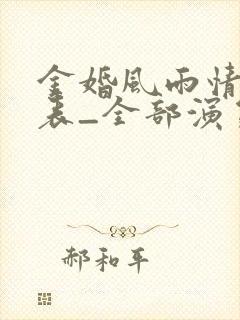 金婚风雨情演员表_全部演员介绍