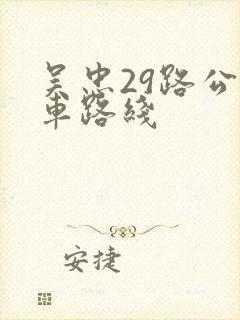 吴忠29路公交车路线