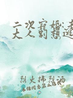 二次宠婚:老婆大人别想逃txt