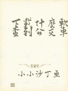 下载什么软件能查到公交车到站时间