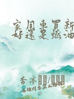 家用车买新能源好还是燃油车好
