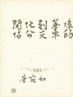 开化到华埠火车站公交车的时刻表