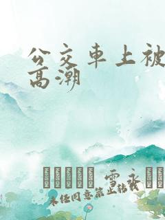 公交车上被摸了高潮
