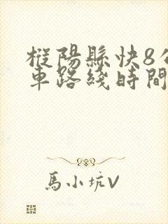 枞阳县快8公交车路线时间表
