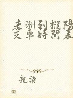 老洲到枞阳的公交车时间表最新消息