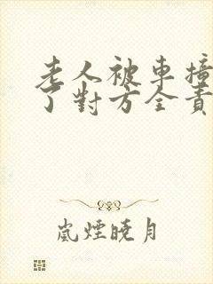 老人被车撞骨折了对方全责怎么赔偿