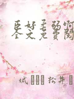 臣好柔弱啊小说全文免费阅读笔趣阁
