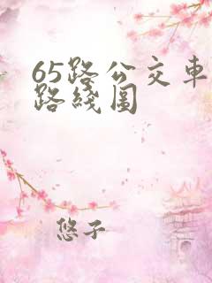 65路公交车站路线图