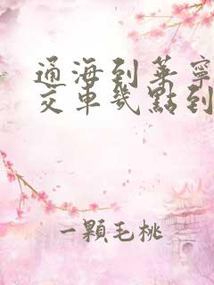 通海到华宁的公交车几点到几点