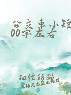 公交车小短文300字左右