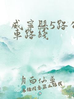 威宁县5路公交车路线