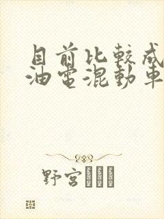 目前比较成熟的油电混动车有哪些