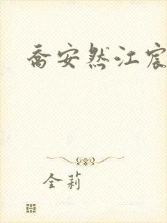 乔安然江宸小说