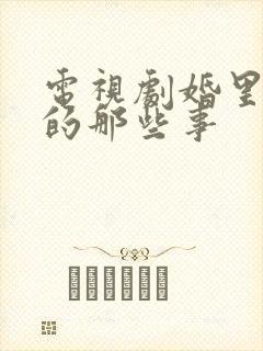 电视剧婚里婚外的那些事