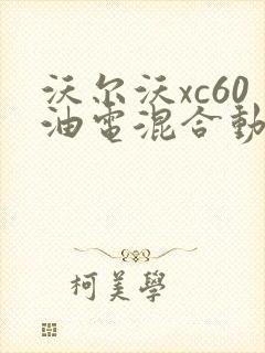 沃尔沃xc60油电混合动力汽车