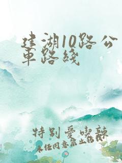 建湖10路公交车路线